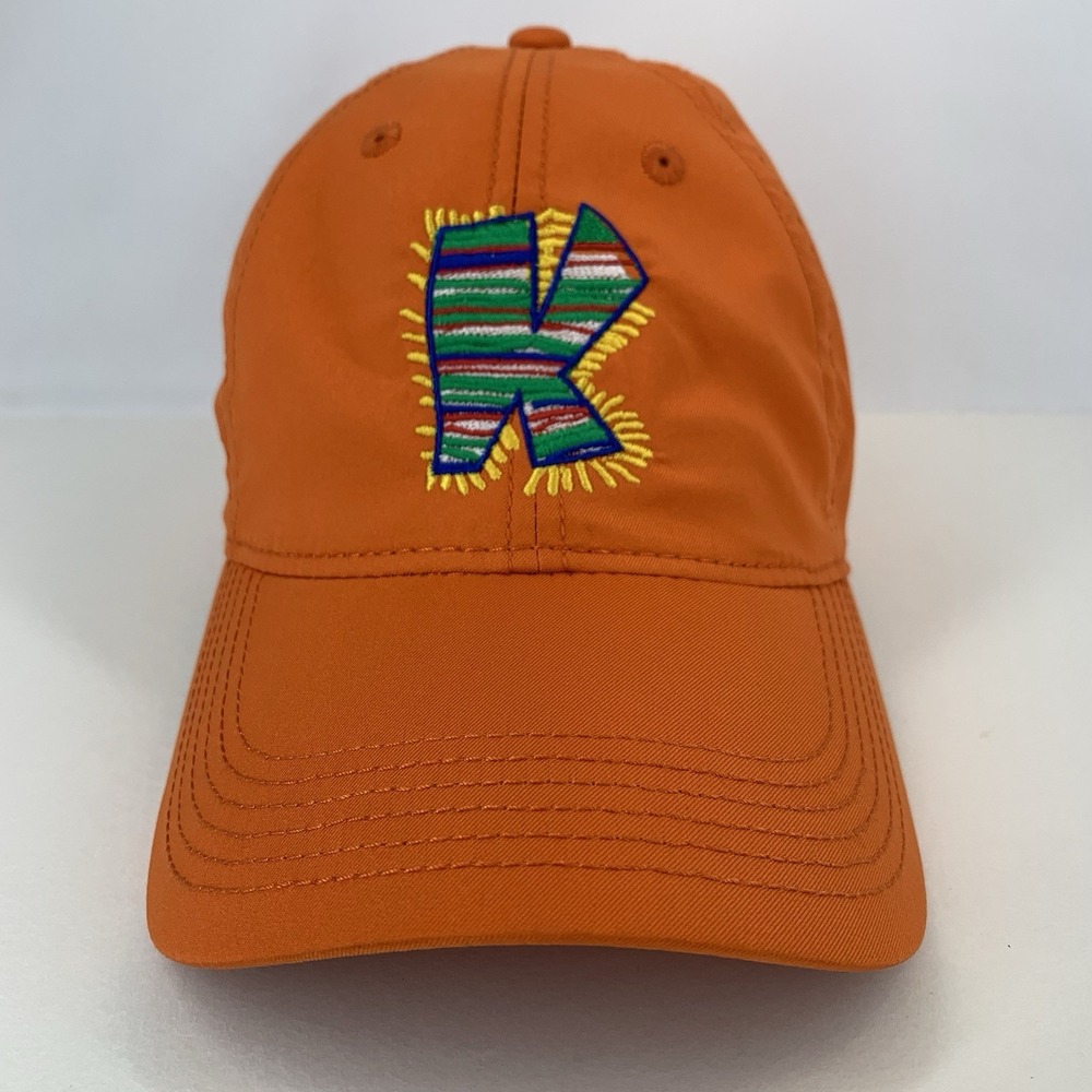 Letter K Hat Orange Legacy Athletic Adjustable Unstructured Baseball Cap